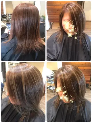 ミディアム カラー Ray hair 春日部のヘアスタイル