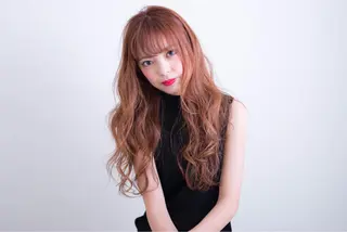 ロング カラー 小野 和摩のヘアスタイル