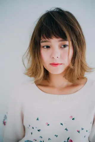ミディアム 【店長】木内 千晶のヘアスタイル