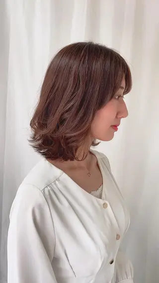 ミディアム パーマ・レイヤー 髪質改善・TANIのヘアスタイル