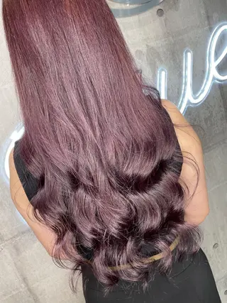 ロング カラー パーマ ヘアアレンジ メンズ キッズ ネイル マツエク・マツパ アイブロウ 韓国/顔周り/透明感 /レイヤー/ひなたのヘアスタイル
