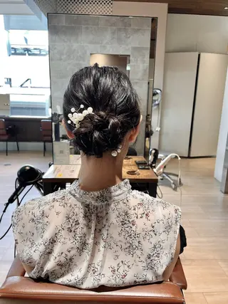 ヘアアレンジ レイヤーカット/ アレンジ/うみのヘアスタイル
