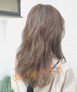 ミディアム カラー パーマ ヘアアレンジ 【白髪ぼかし 専門GBG】自由が丘のヘアスタイル
