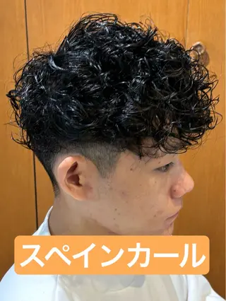 ショート パーマ メンズ メンズパーマ&メンズ 縮毛矯正/平野/渋谷のヘアスタイル