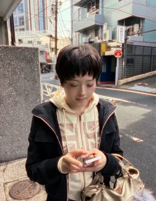 ショート 柚音 nero hairのヘアスタイル