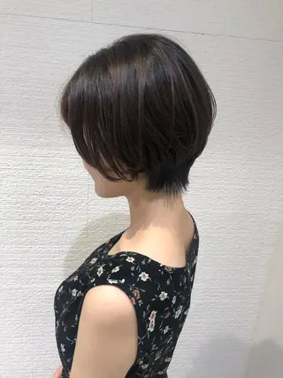 ショート カラー 三鷹で1番ショート ボブをカットする新谷のヘアスタイル