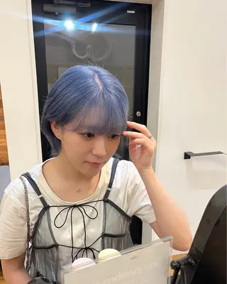 ショート カラー ふかや まりかのヘアスタイル