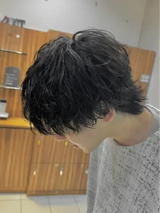 メンズ 髪質改善×白髪ぼかし 美容師✂️武澤龍賀のヘアスタイル