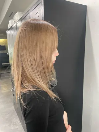 カラー メンズウルフ🐺♡ ブリーチ♡ヘアメ🎀のヘアスタイル