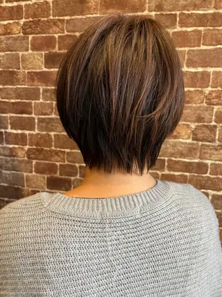 ショート カラー パーマ ヘアアレンジ メンズ キッズ ネイル マツエク・マツパ アイブロウ 久木原 ゆりのヘアスタイル