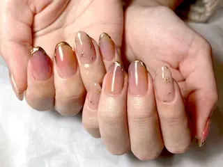 ショート カラー ネイル マツエク・マツパ illum hicariのネイルデザイン