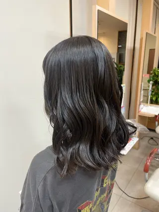 セミロング マロン美容室　七松店所属・中平早紀 マロン美容室のヘアスタイル