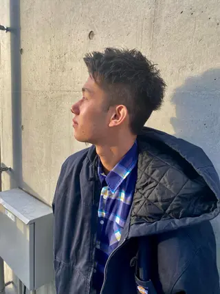 ショート メンズ 大人可愛いレイヤー 大田のヘアスタイル