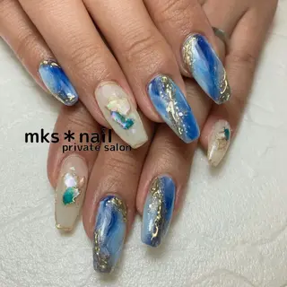 ネイル mks＊nail //  枚方長尾のネイルデザイン