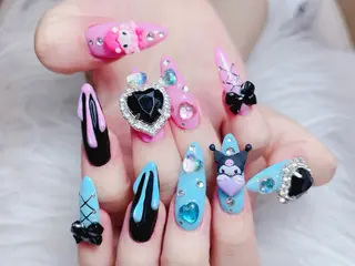 ロング princess👑 木戸　唯のネイルデザイン