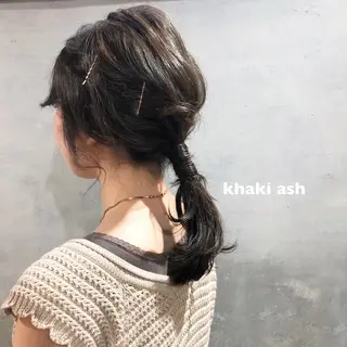 ミディアム カラー ヘアアレンジ ツキノキ ミナのヘアスタイル