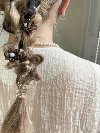 ロング ヘアアレンジ mizu🐾 hair braceのヘアスタイル