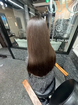 ロング カラー パーマ 髪質改善⭐️縮毛矯正 中野⭐️Rinaのヘアスタイル