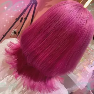 ミディアム カラー ビューティサロン ミルクのヘアスタイル
