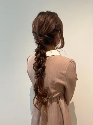 ロング ヘアアレンジ マンツーマン 縮毛矯正/マユコのヘアスタイル