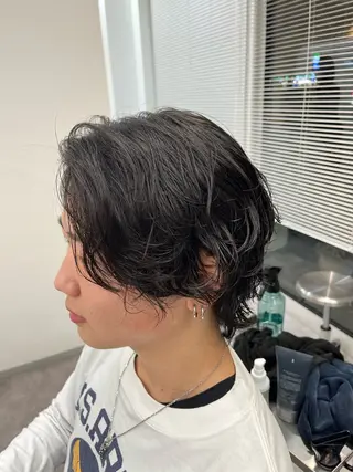 パーマ メンズ 0円カラーモデル🚺 ／坂本詩穂🌟彡のヘアスタイル