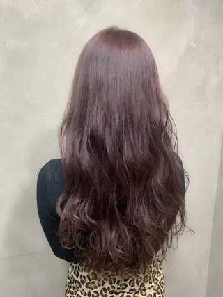 ロング カラー パーマ 🌈髪質改善💕 縮毛矯正✨青木まで✨のヘアスタイル