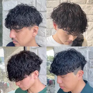 パーマ メンズ アタ ムのヘアスタイル
