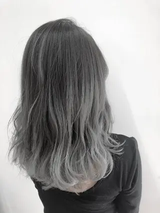 ミディアム カラー パーマ ヘアアレンジ ブリーチカラー🔥 パーマ【佐々木凌平】のヘアスタイル