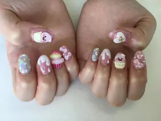 ネイル 💎🐰 saki. m 🐰💎のネイルデザイン