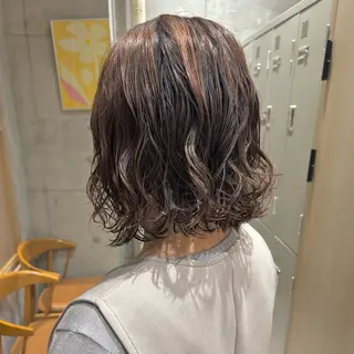 ミディアム パーマ AMI ウルフ/ショートのヘアスタイル