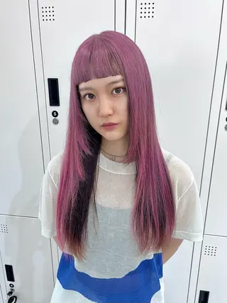 ロング 𝐠𝐢𝐫𝐥𝐲 𝐦𝐨𝐝𝐞🖤のヘアスタイル