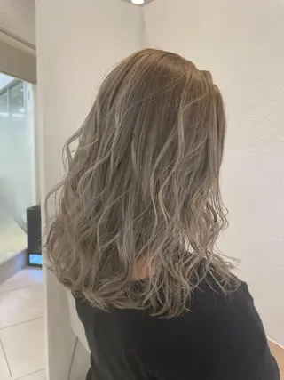 ミディアム カラー 縮毛矯正/髪質改善/ 艶髪ササキナツミのヘアスタイル