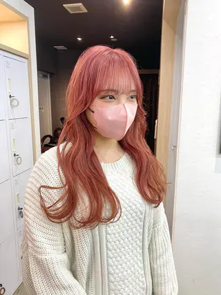 ロング カラー ヘアアレンジ 小顔カット/艶 カラー特化♡MIHOのヘアスタイル