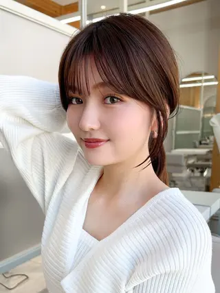 ミディアム 山﨑 翼のヘアスタイル