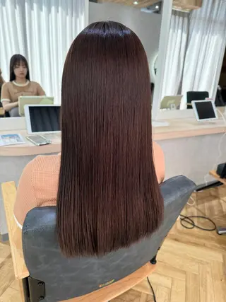 ロング カラー 透明感カラー ボブ ミディアム 齊木勇人のヘアスタイル