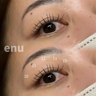 マツエク・マツパ eyelashenu YUNAのマツエク・マツパデザイン