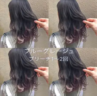 ミディアム カラー 髪質改善/縮毛矯正/ トリートメント/庭田のヘアスタイル