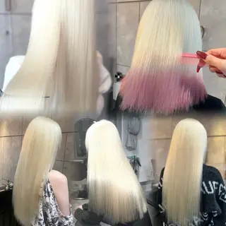 ロング カラー 🎀ハイトーン・艶 カラー HANA🎀のヘアスタイル