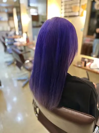 ロング カラー 希優/ケアカラー /ハイトーンカラーのヘアスタイル