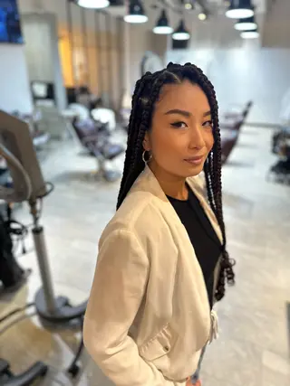 ヘアアレンジ キッズ BRAIDS💎愛子 大人ハイライト💎のヘアスタイル