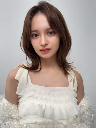 ミディアム カラー 銀座/レイヤーカット 🩵三浦紗弓🩵のヘアスタイル