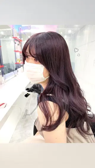 カラー RIKO👼🏻💓 韓国ガーリーのヘアスタイル