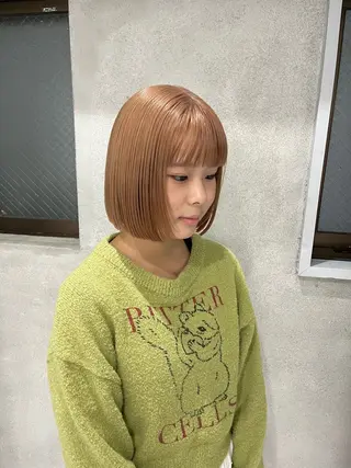 sena⌇ベージュ⌇ ブリーチなしWカラーのヘアスタイル