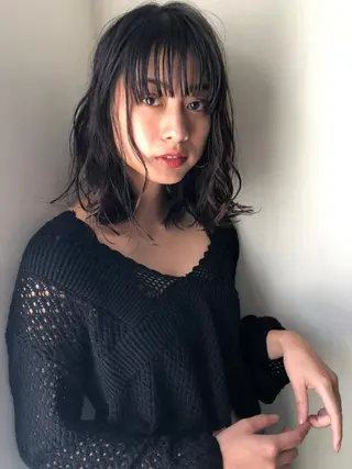 ミディアム アートディレクター ワダヒサノリのヘアスタイル