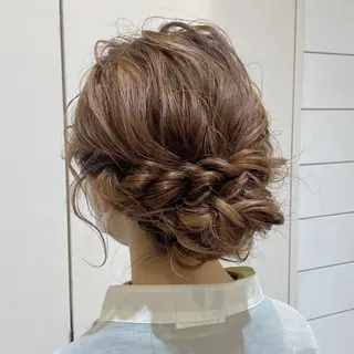ミディアム ヘアアレンジ ツカハラ リリカ 👒柔らかカラー👒のヘアスタイル