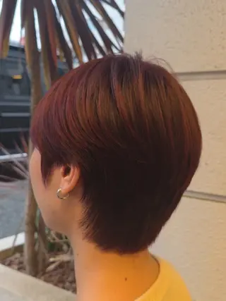 ミディアム カラー RYU/毛流れパーマ /前髪立ち上げ⚡️のヘアスタイル