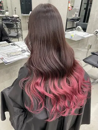 カラー Asami／名古屋／ ハイトーン／デザインのヘアスタイル