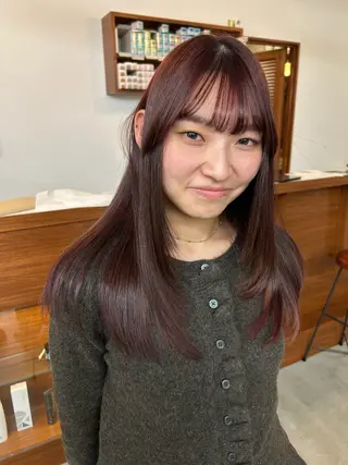 ロング カラー 大阪梅田/ イマムラミヅキのヘアスタイル