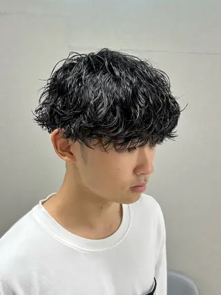 セミロング パーマ メンズ 🏁メンズパーマ/ RYOYAのヘアスタイル