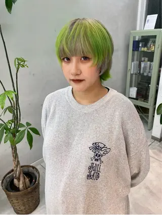 ショート カラー ユリナ /Chlori淡路店のヘアスタイル